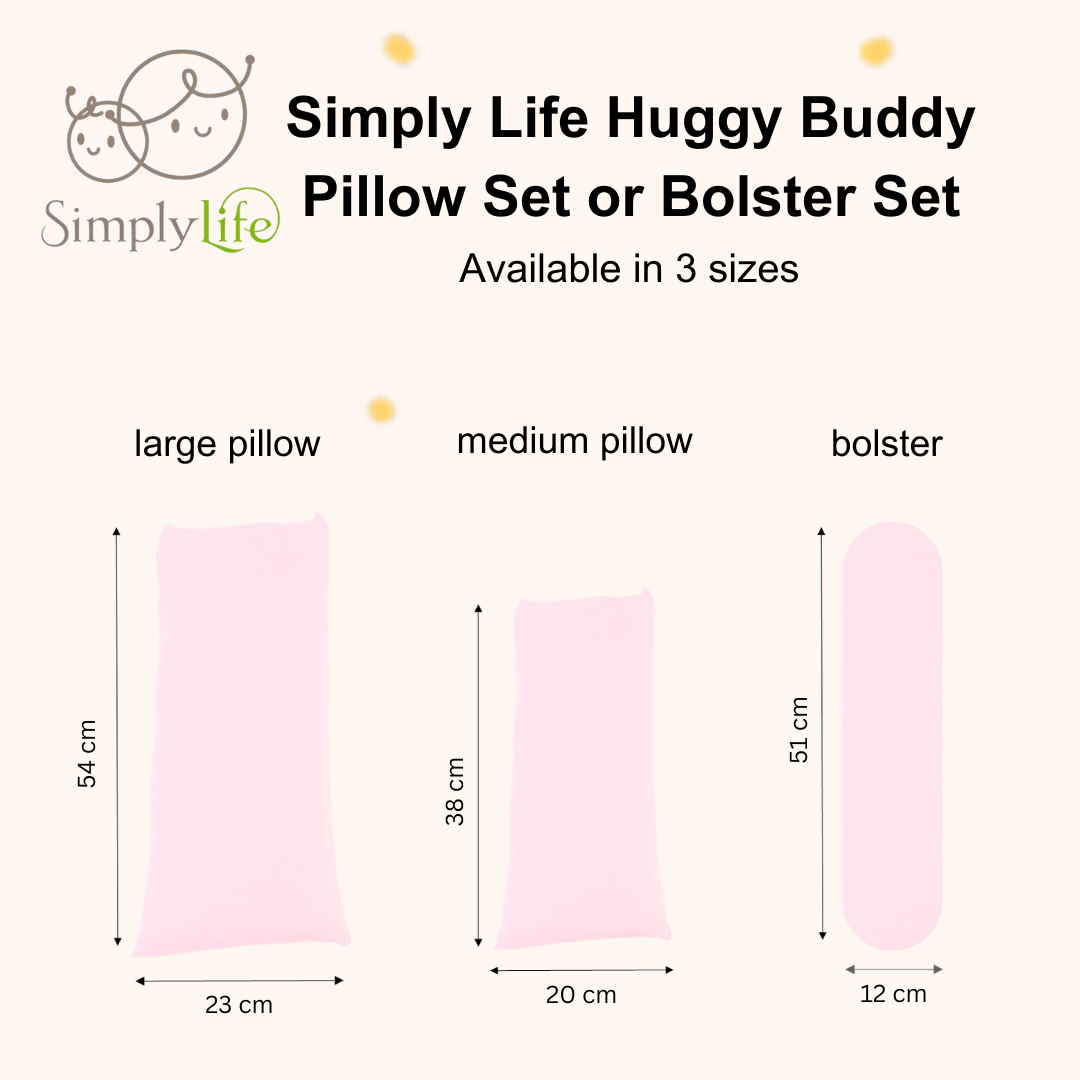 Huggy Buddy Medium Pillow Set (Blue)