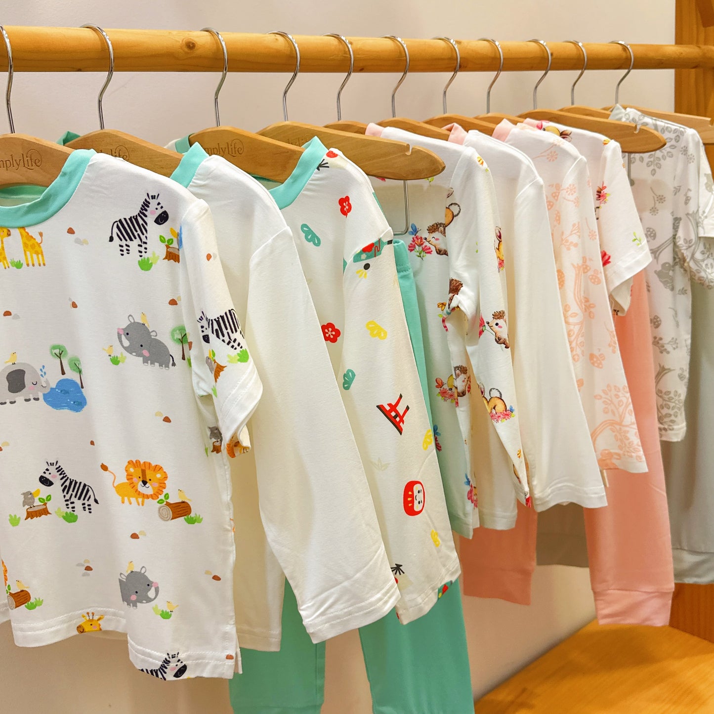 African Wildlife - Long Sleeve Bamboo Pyjamas Set