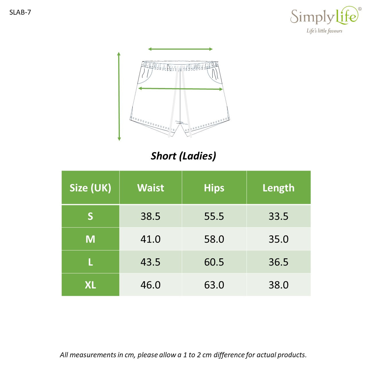 Ladies' Basic Bamboo Shorts - Blue