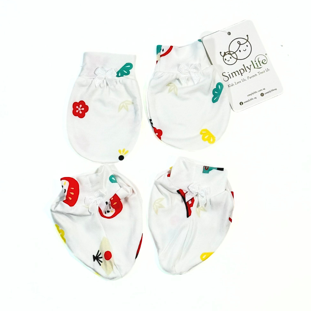 Simply Life Mittens Booties Set for Newborns