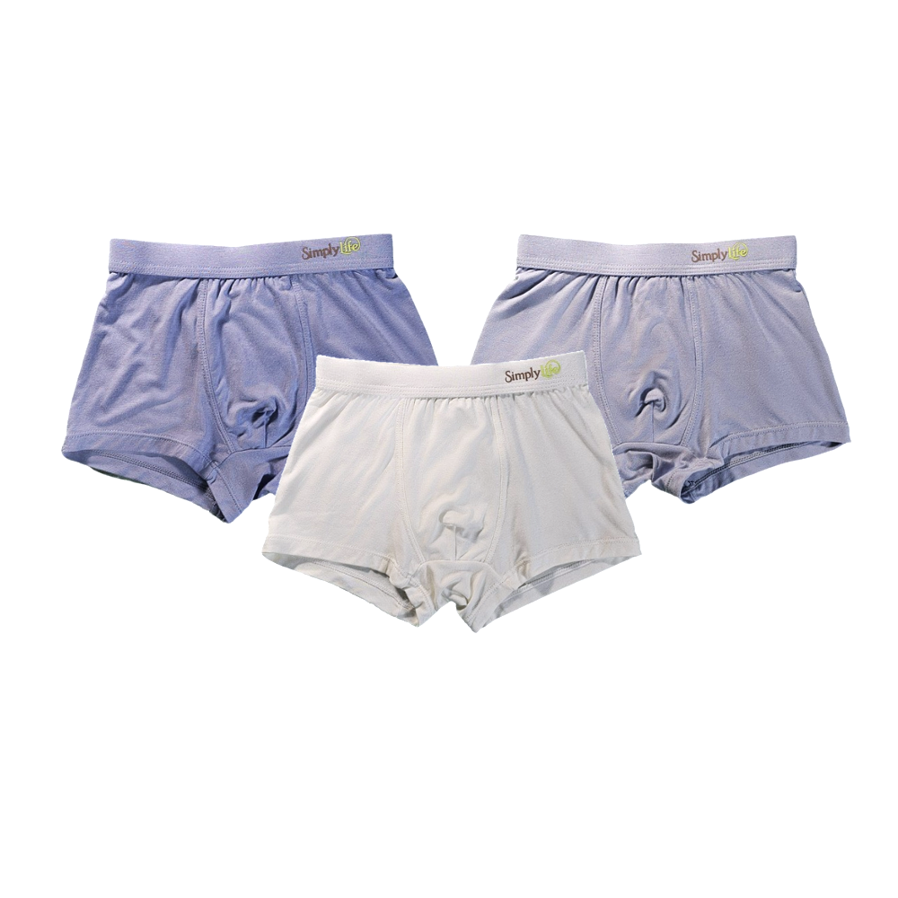 Girls Bamboo Briefs With Grey Jacquard Band - 5 Pack Set