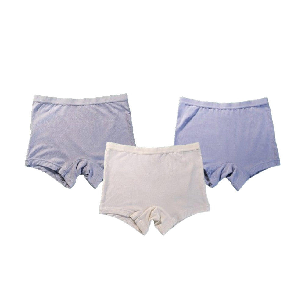 Girls Underwear Shortie (Thin Band) (Pack of 3) - Greys