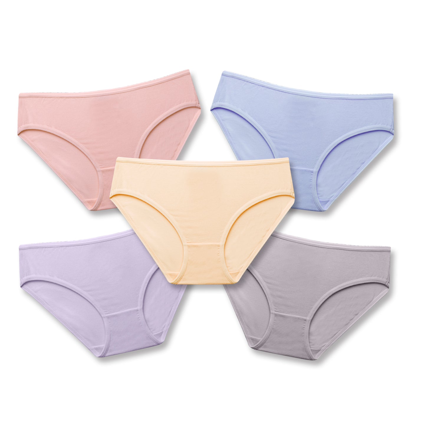 Girls Briefs (Thin Band) (Pack of 5)