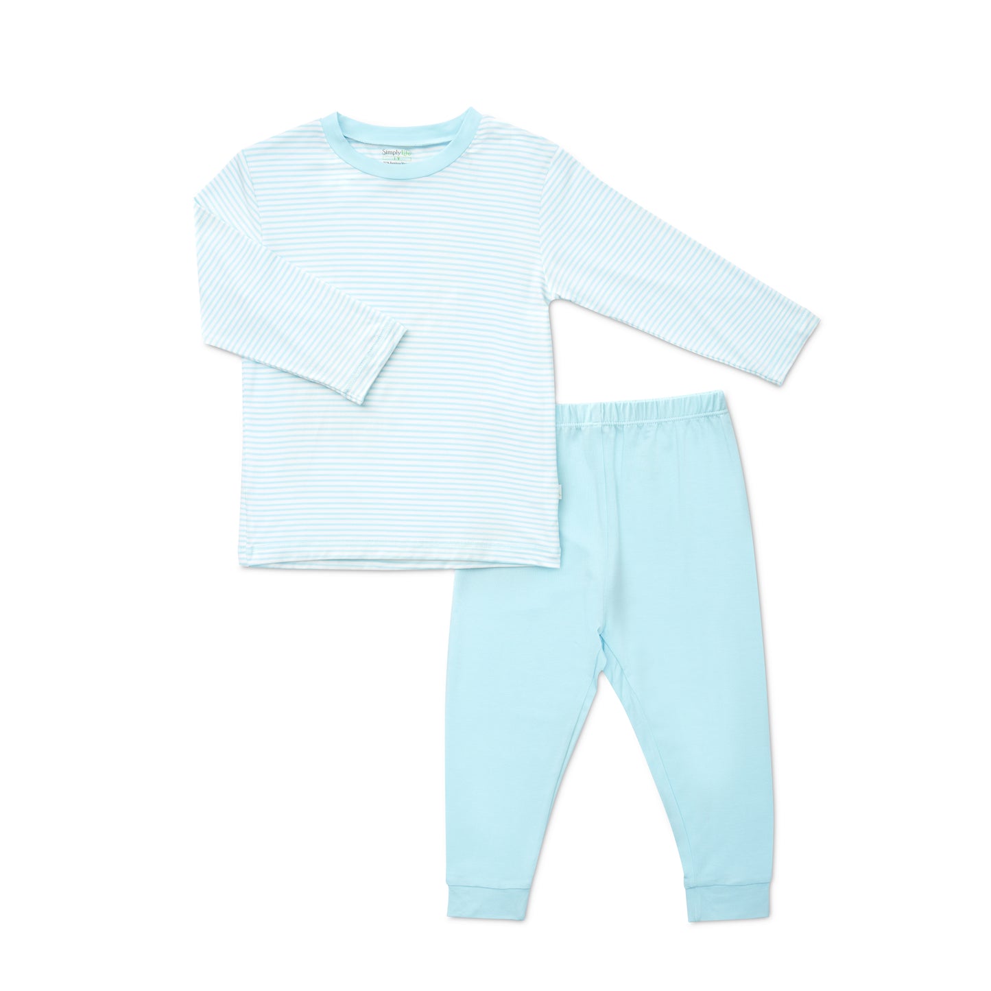 Turquoise Stripes - Long Sleeve Bamboo Pyjamas Set