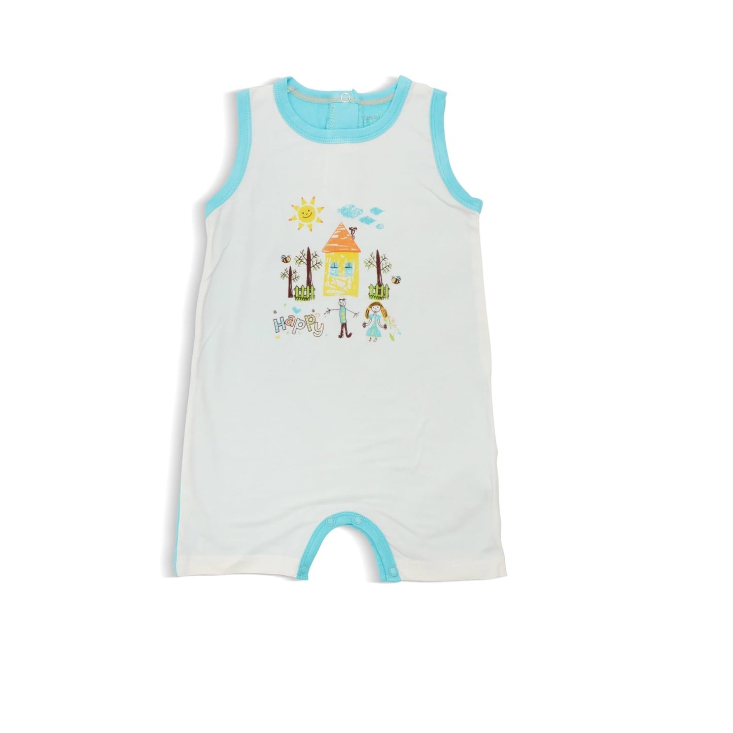 Happy - Sleeveless Shortall by simplylifebaby