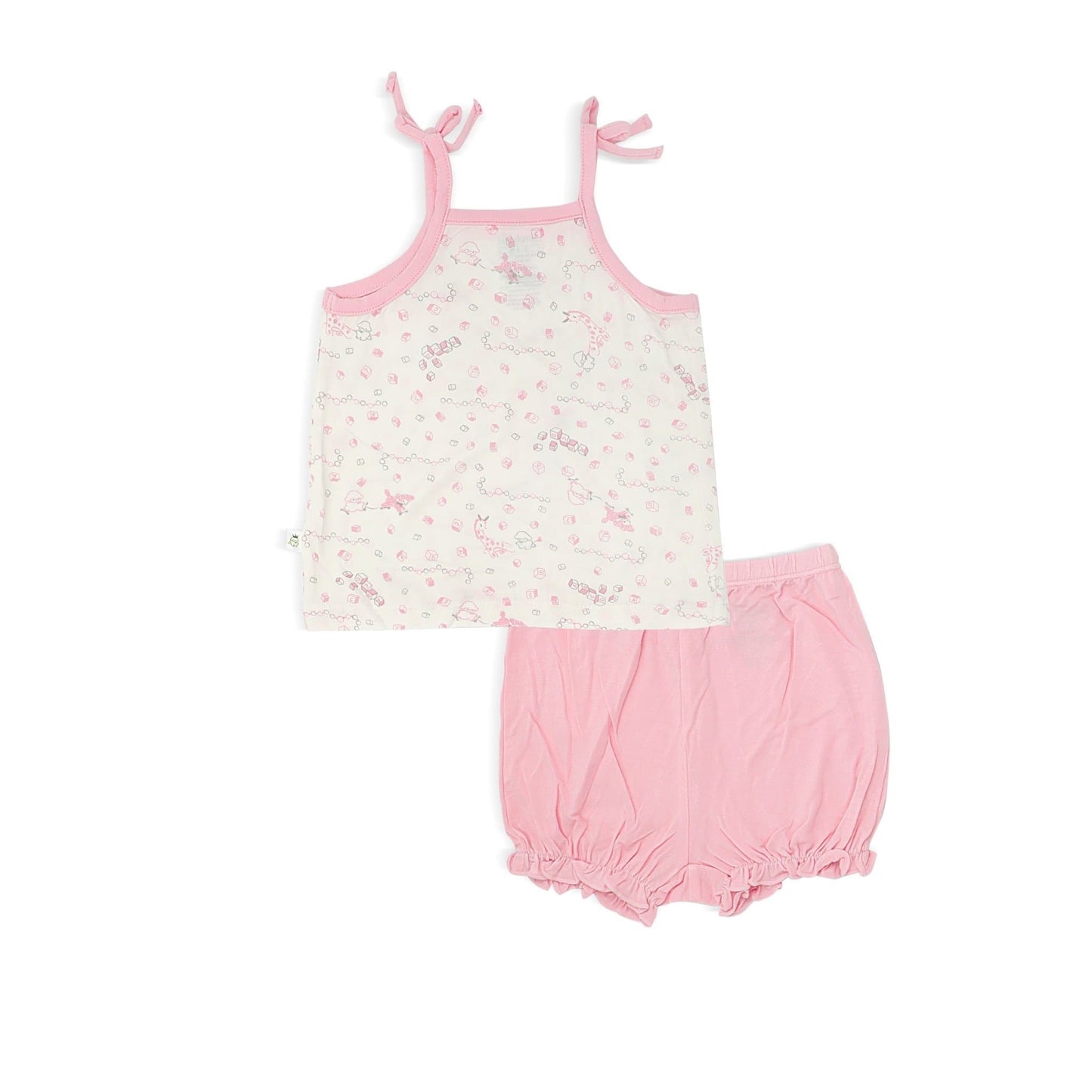 Joy Ride - Blouse with Spaghetti Tie & Bloomer Shorts (2-pc Set) by simplylifebaby