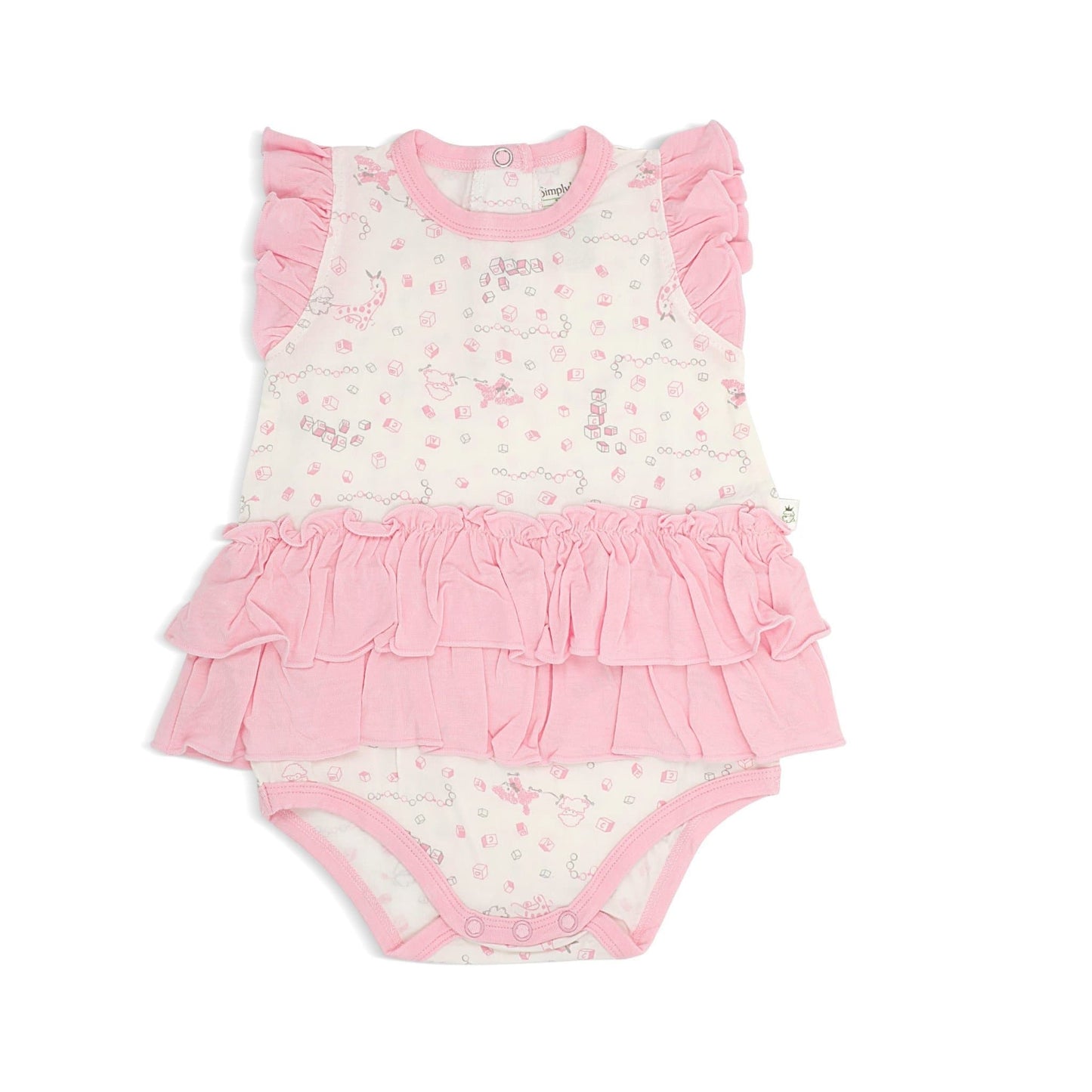 Joy Ride - Romper Dress with Frilled-sleeves and Double Frilled Bottom by simplylifebaby