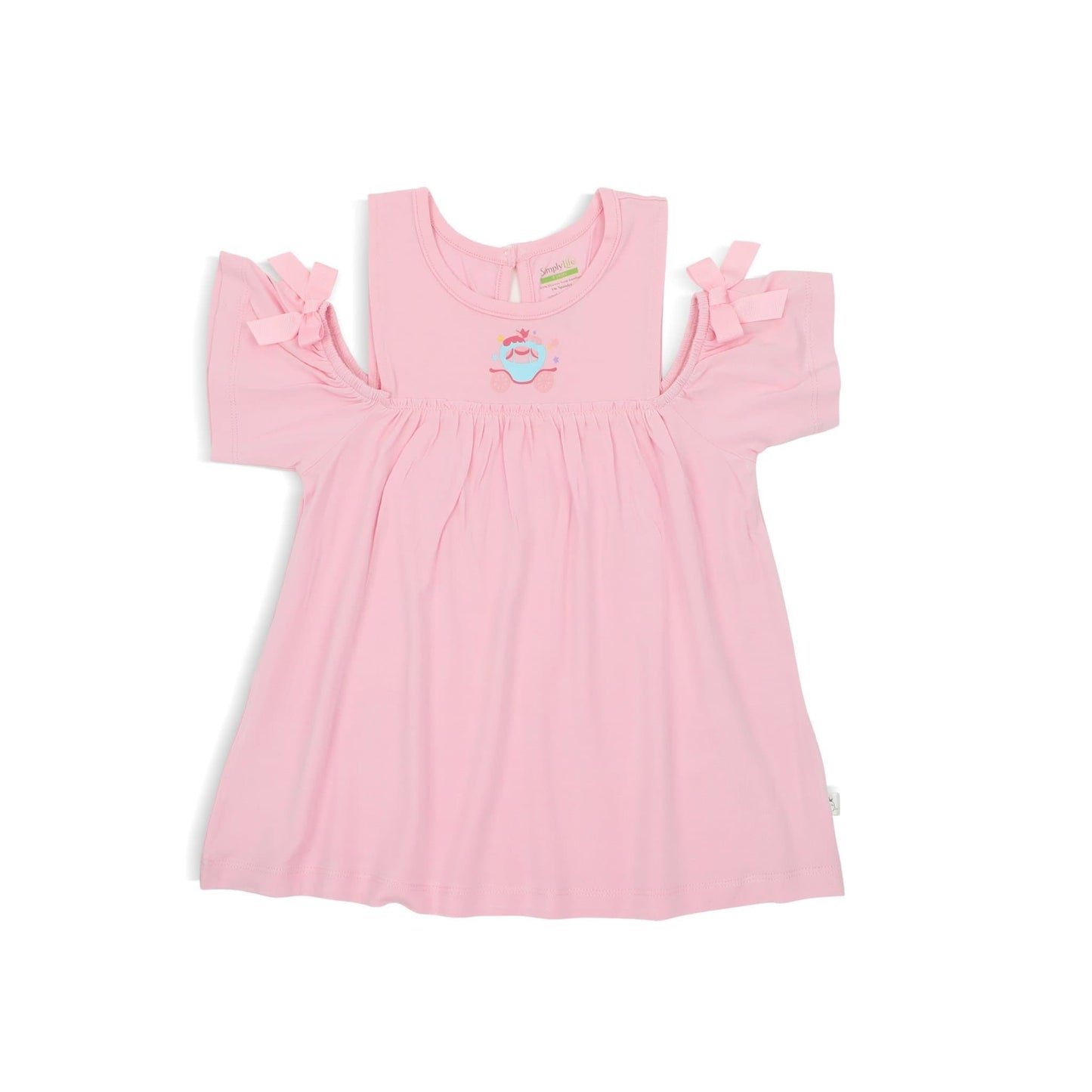 Princess - Girls' Round Neck Off-shoulder Tee by simplylifebaby