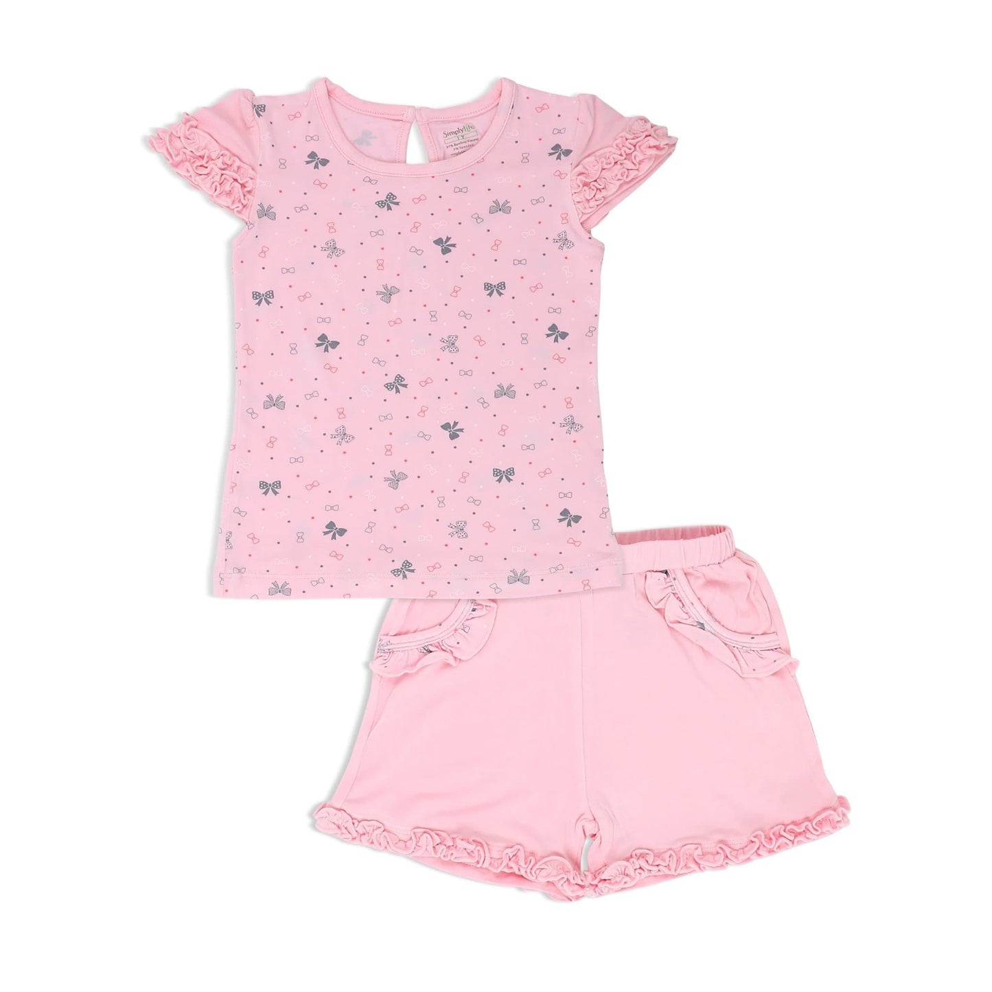 Ribbons - Short-sleeved tee & shorts set - Simply Life