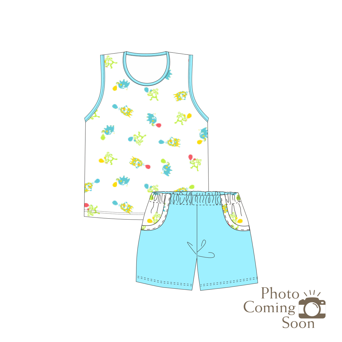 Safari - Kids Shorts & Singlet Set