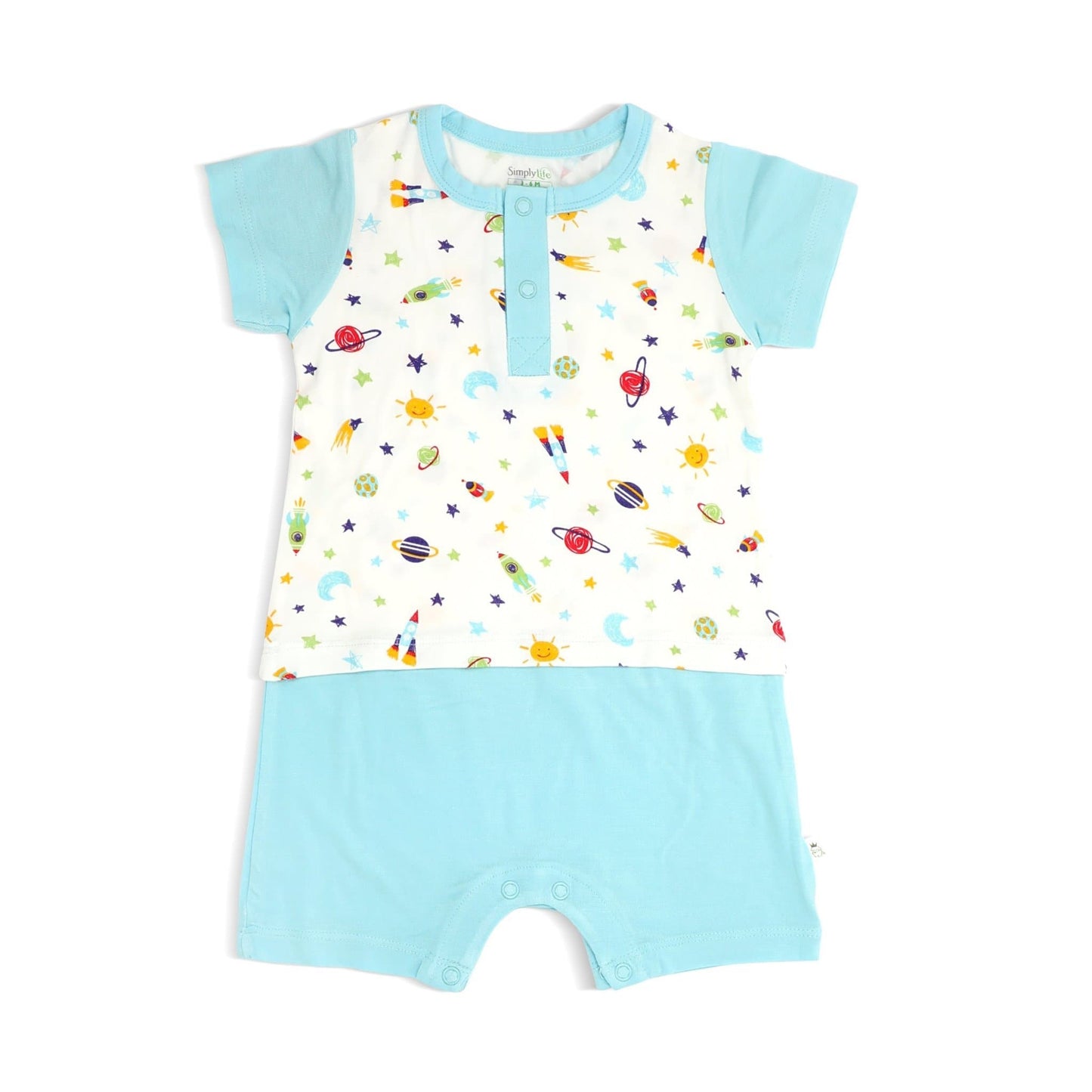Spaceships - Shortall (Mock Shorts & Tee Set) by simplylifebaby