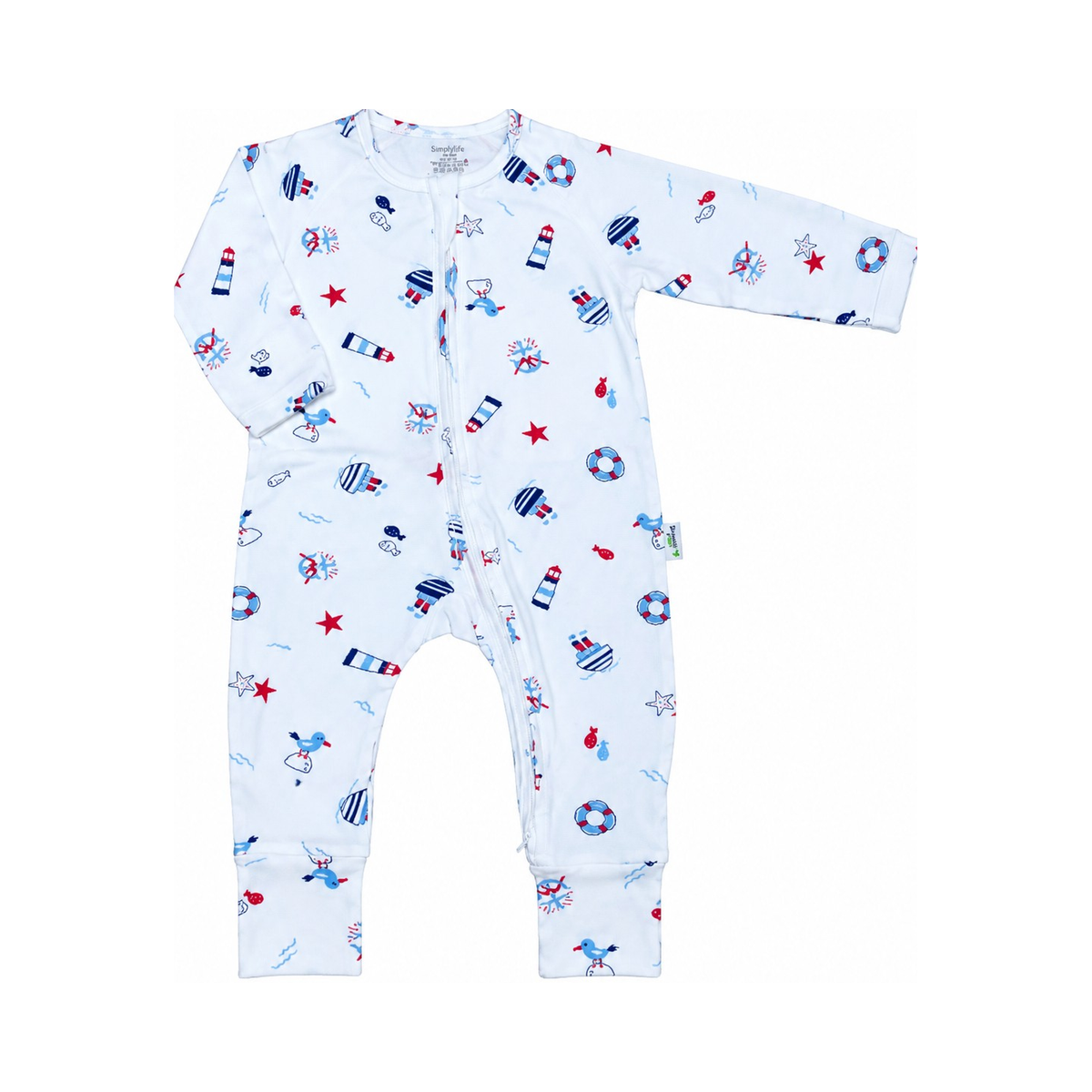 Sleepsuit (Long Sleeve, Zipper) — Anchor Adventures