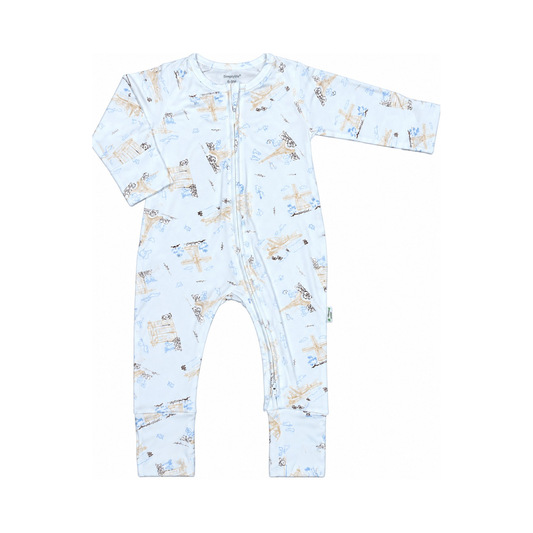 Sleepsuit (Long Sleeve, Zipper) — Cities