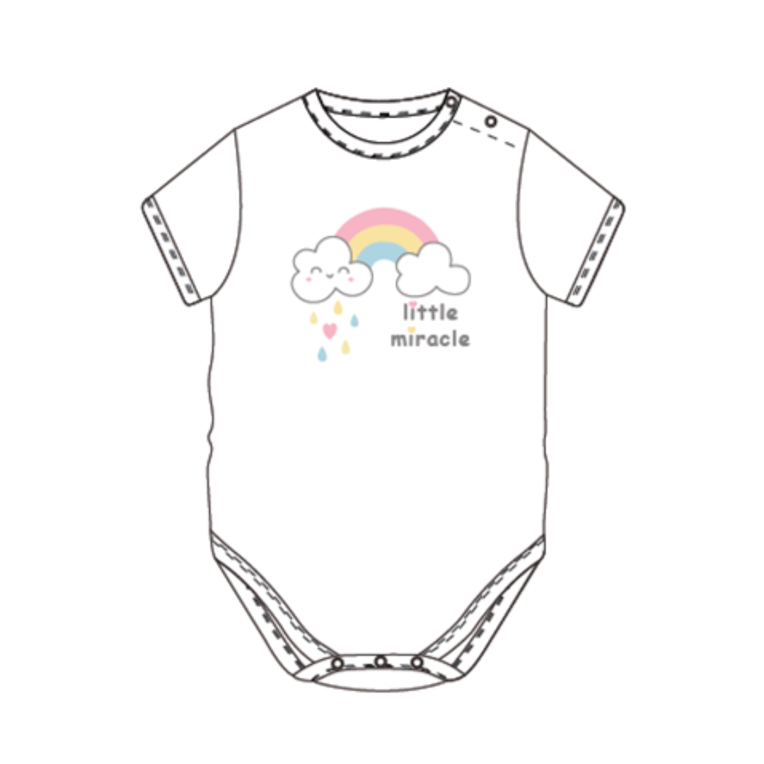 Little Miracle - Baby Romper with shoulder button