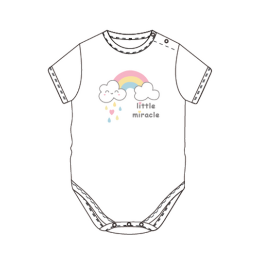 Little Miracle - Baby Romper with shoulder button