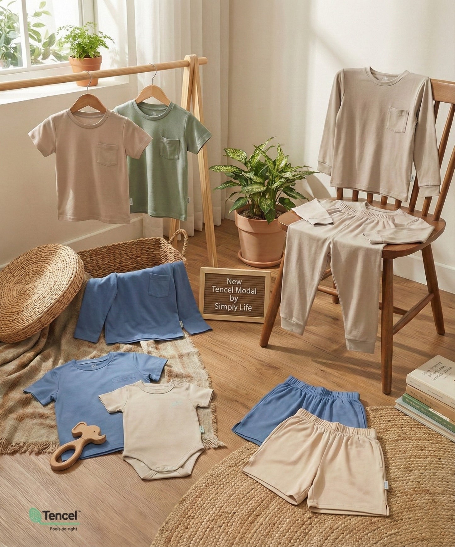 Baby Romper (Sage) - TENCEL™ Modal