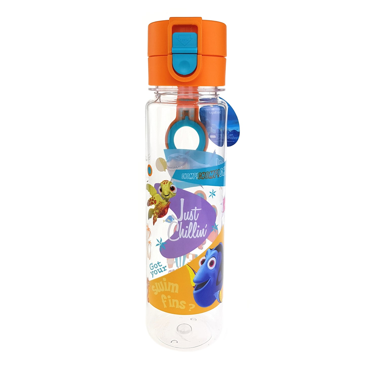 Disney Finding Nemo - BPA-Free Tritan Water Bottle Straw Cap with Safety Release Strap or Push Cap Bottle