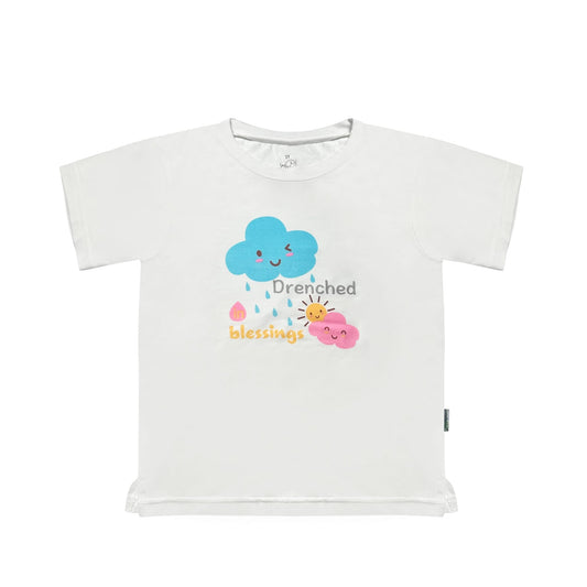 Kids Basic Tee (Printed - Drenched Blessings) - TENCEL™ Modal