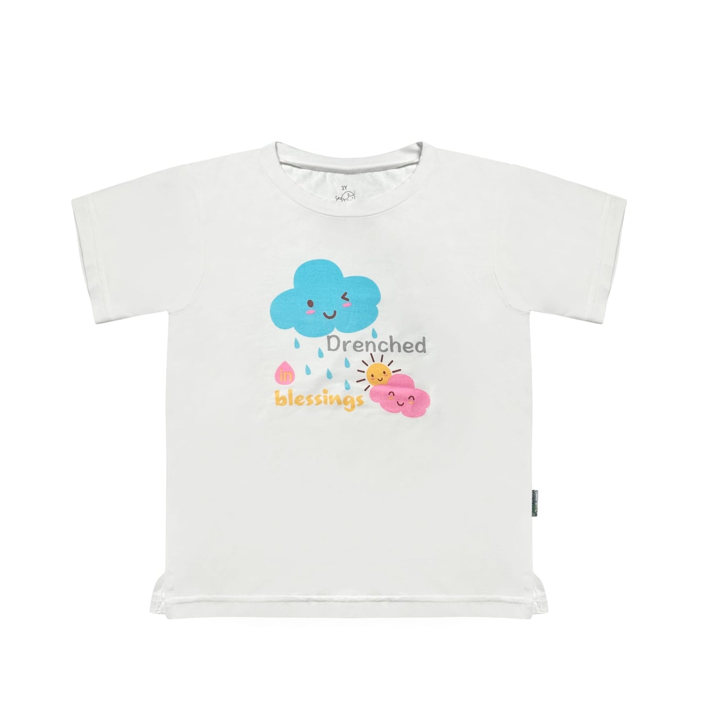 Kids Basic Tee (Printed - Drenched Blessings) - TENCEL™ Modal