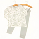 Pyjamas Set (Long Sleeve, Snug Fit) — Vintage Forest Silver