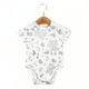 Romper (Shoulder Button) — Vintage Forest (Silver)