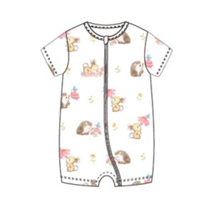 Woodlands - Baby Bamboo Shortall (Zipper)