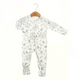 Sleepsuit (Long Sleeve, Zipper) — Vintage Forest (Silver)