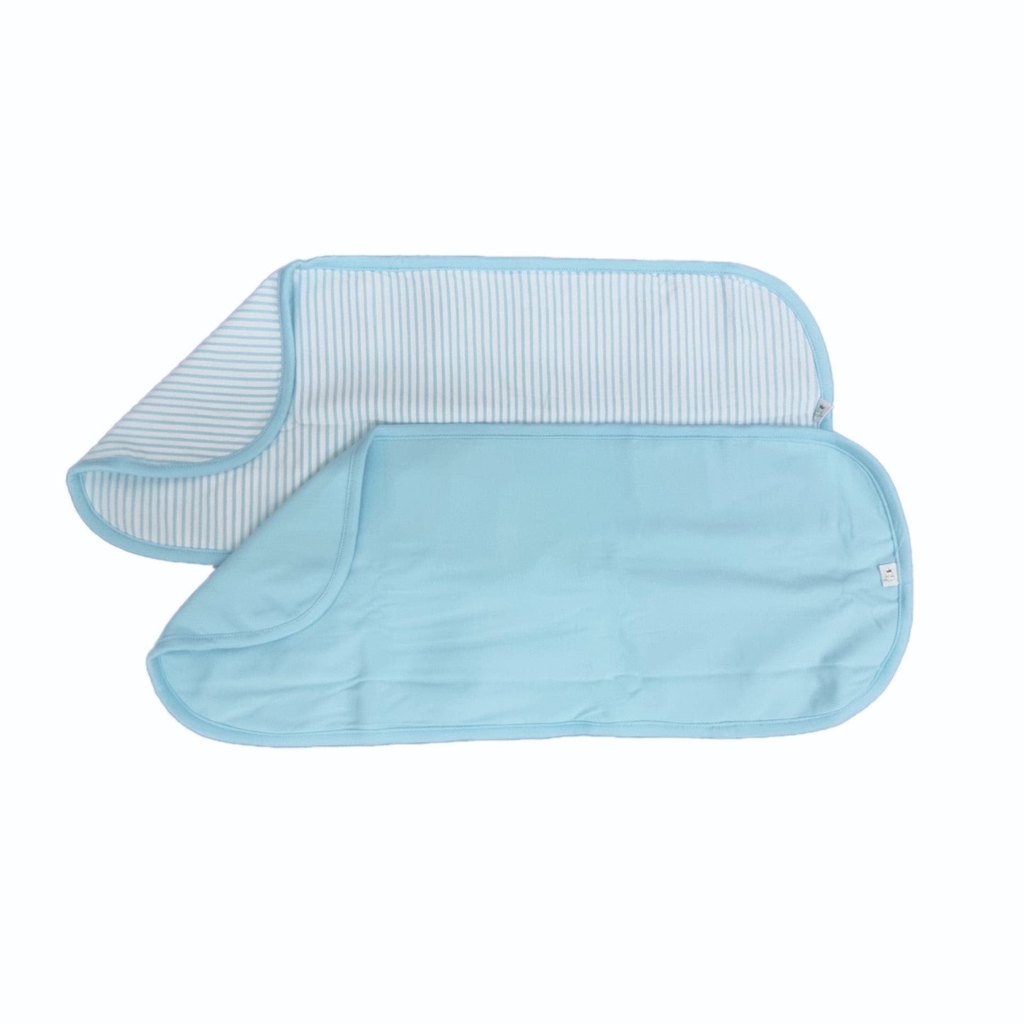 Turquoise Stripes - Baby Bamboo Burp Cloths (Pack of 2)