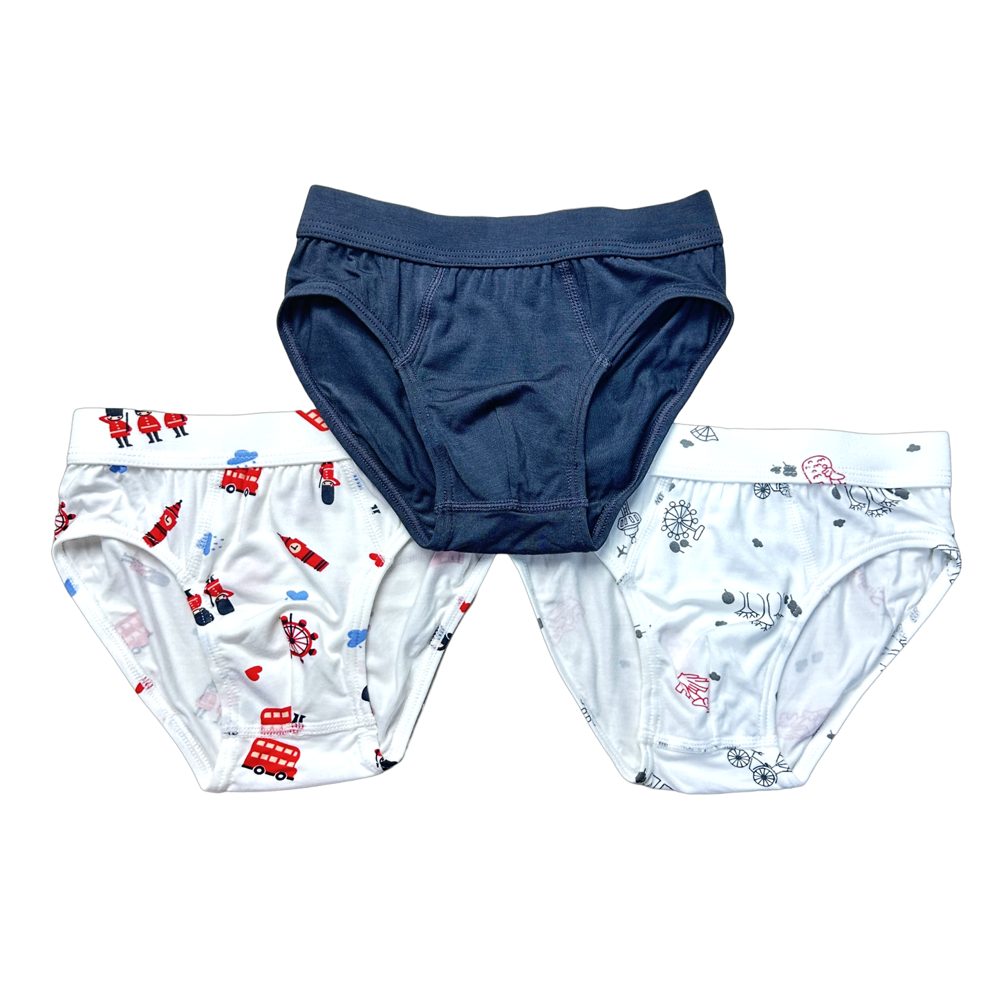 Boys Premium Briefs (Pack of 3) - London & Nautical