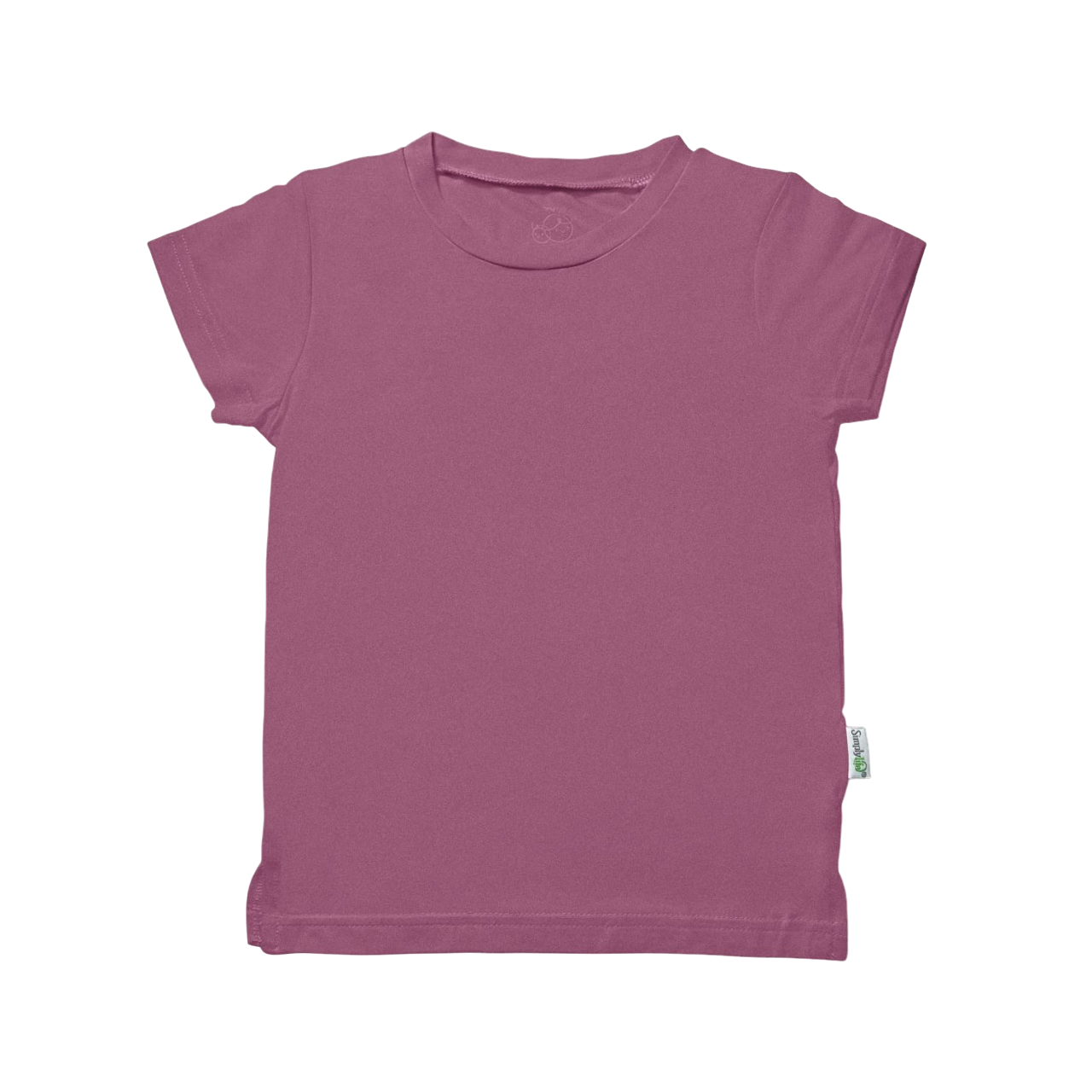 Girls Basic Tee (Burgundy Wine) - TENCEL™ Modal