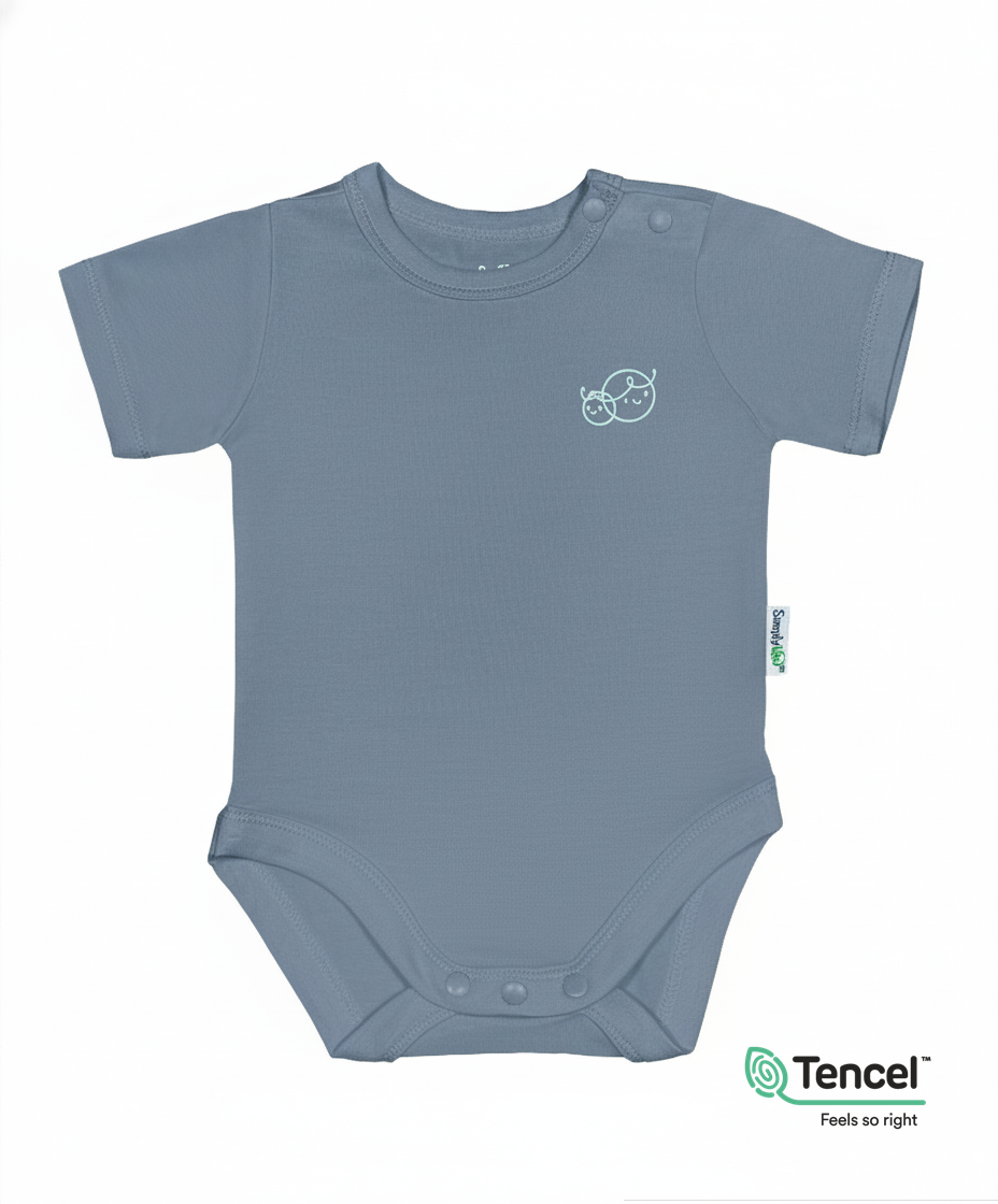 Baby Romper (Cornflower Blue) - TENCEL™ Modal