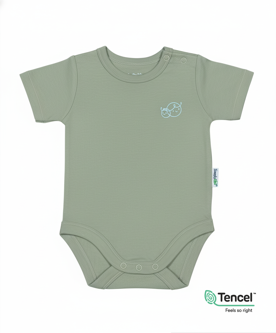 Baby Romper (Sage) - TENCEL™ Modal
