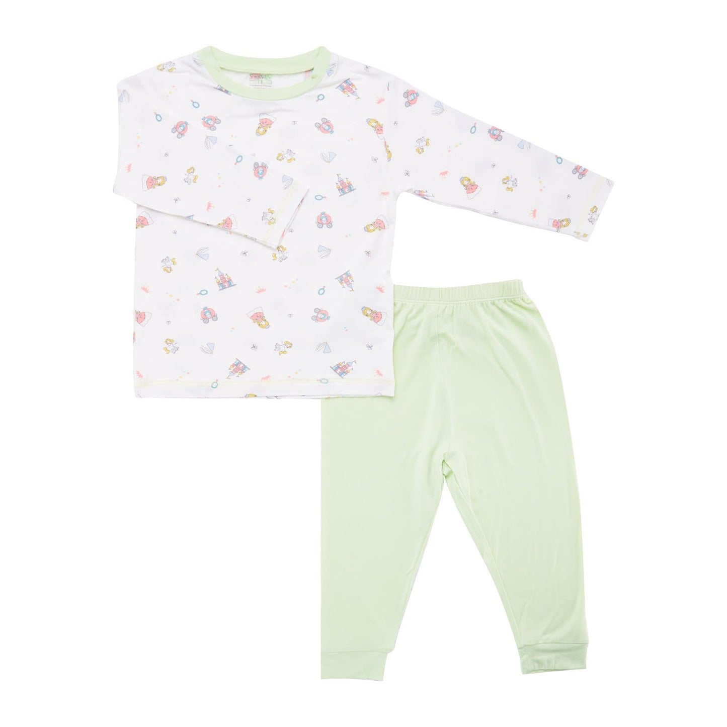 Long Sleeve Bamboo Pyjamas Set - Girls
