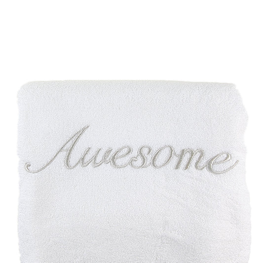 Awesome - Embroidered Premium Bamboo Towel (120x60 cm)