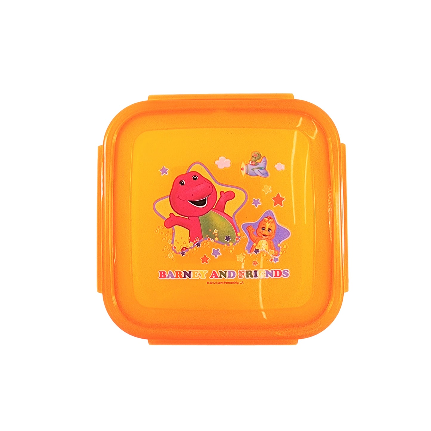 Barney & Friends - Snap-lock Square Lunch Sandwich Box (500ml)