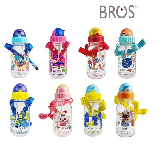 BROS - 350ml Kids Water Bottle (Straw Lid)