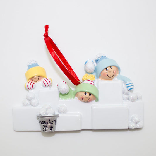 Snow Fort - Christmas Ornament (Suitable for Personalization)
