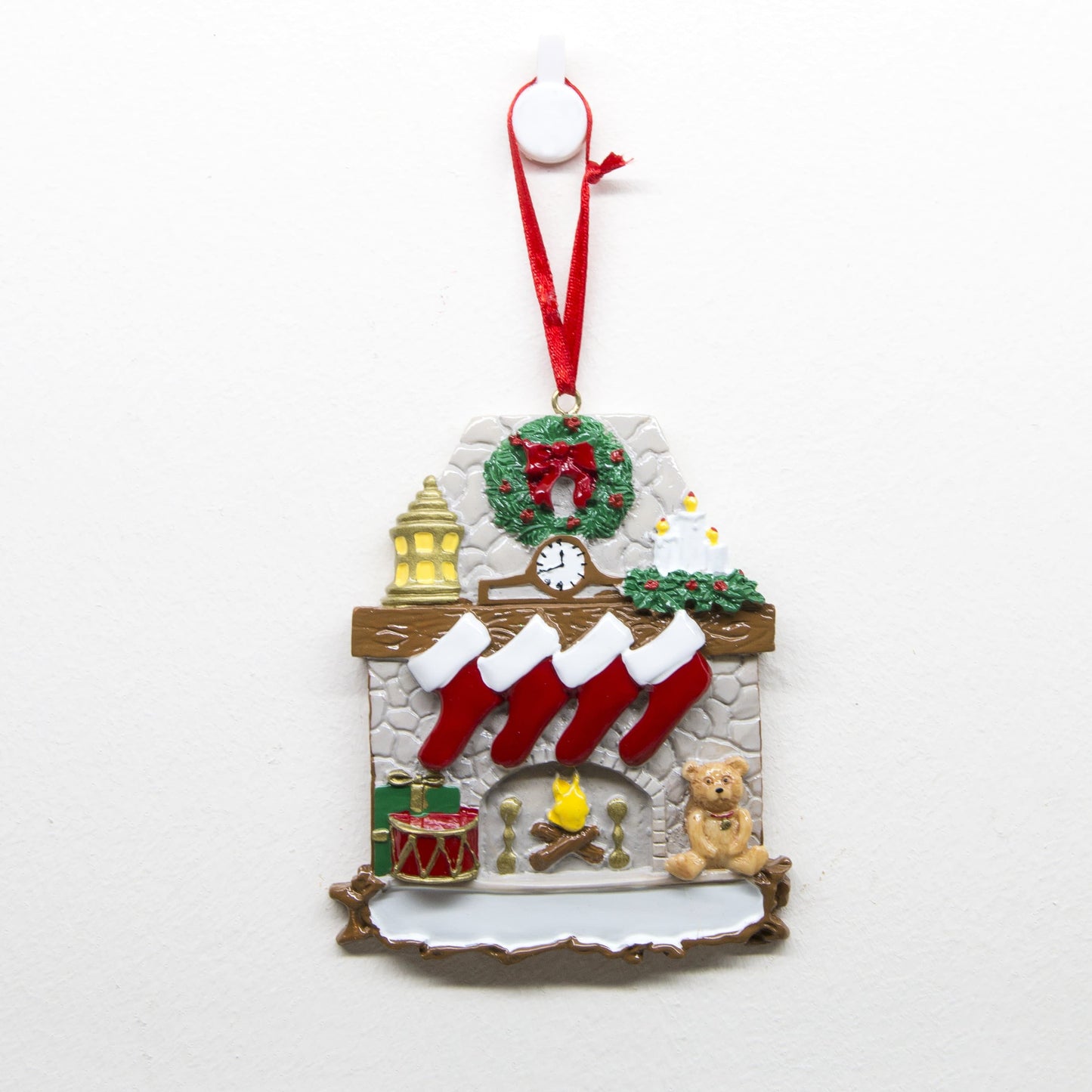 Fireplace Stockings - Christmas Ornament (Suitable for Personalization)
