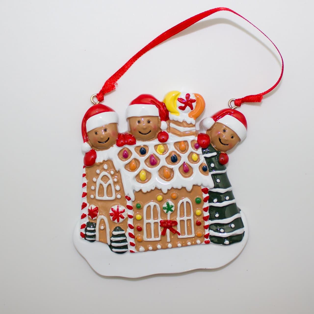 Gingerbread Man House - Christmas Ornament (Suitable for Personalization)