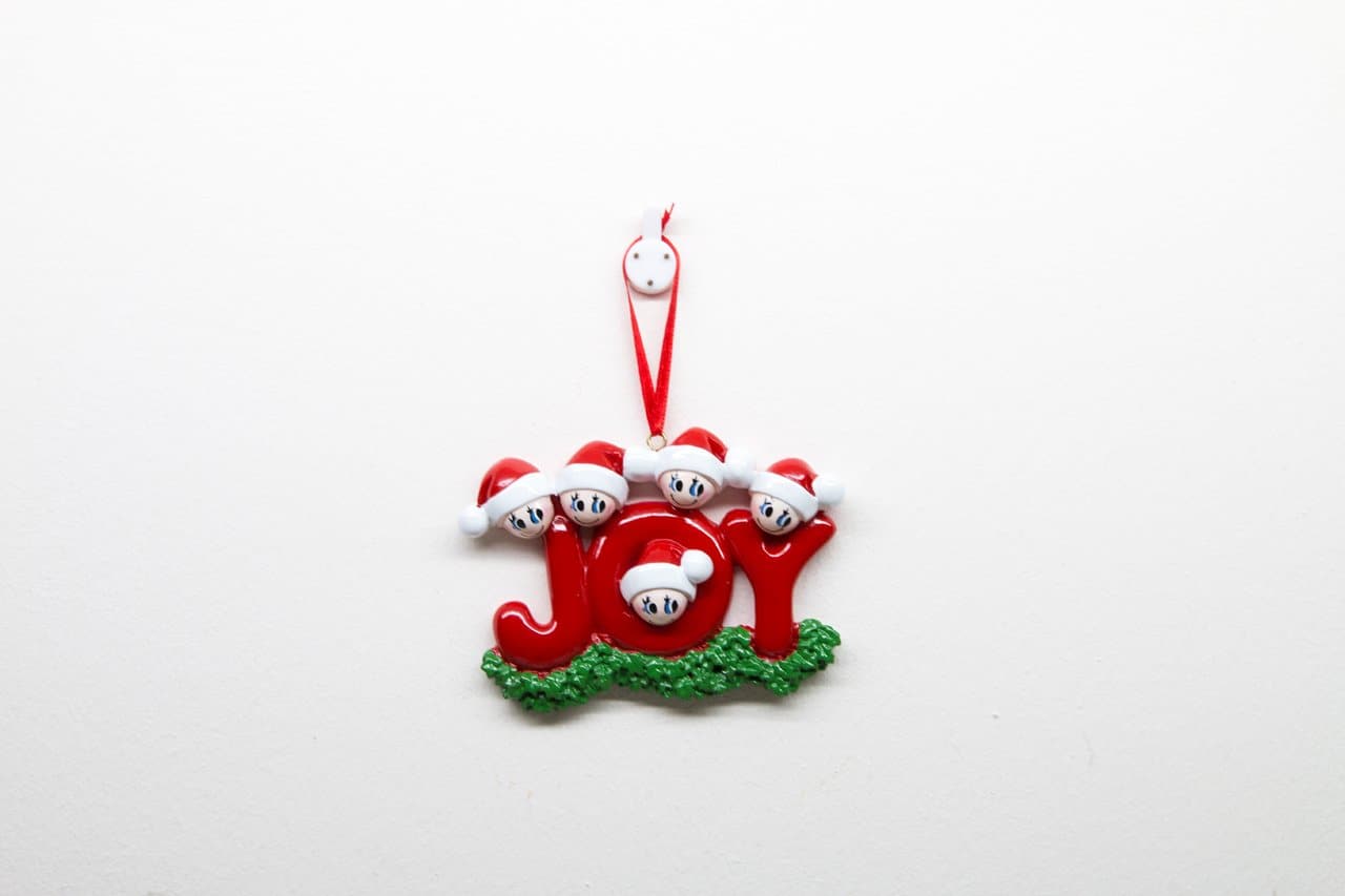 Joy - Christmas Ornament (Suitable for Personalization)