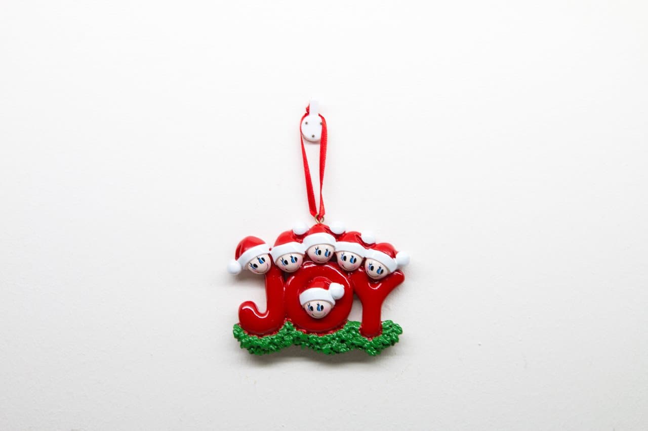 Joy - Christmas Ornament (Suitable for Personalization)