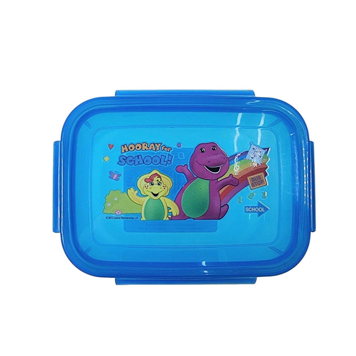 Barney & Friends - Snap-lock Rectangle Lunch Sandwich Box (500ml)