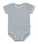 Stretchy Romper (Short Sleeve) — Grey