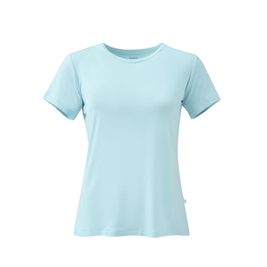 Ladies Crew Neck Bamboo Tee - Turquoise