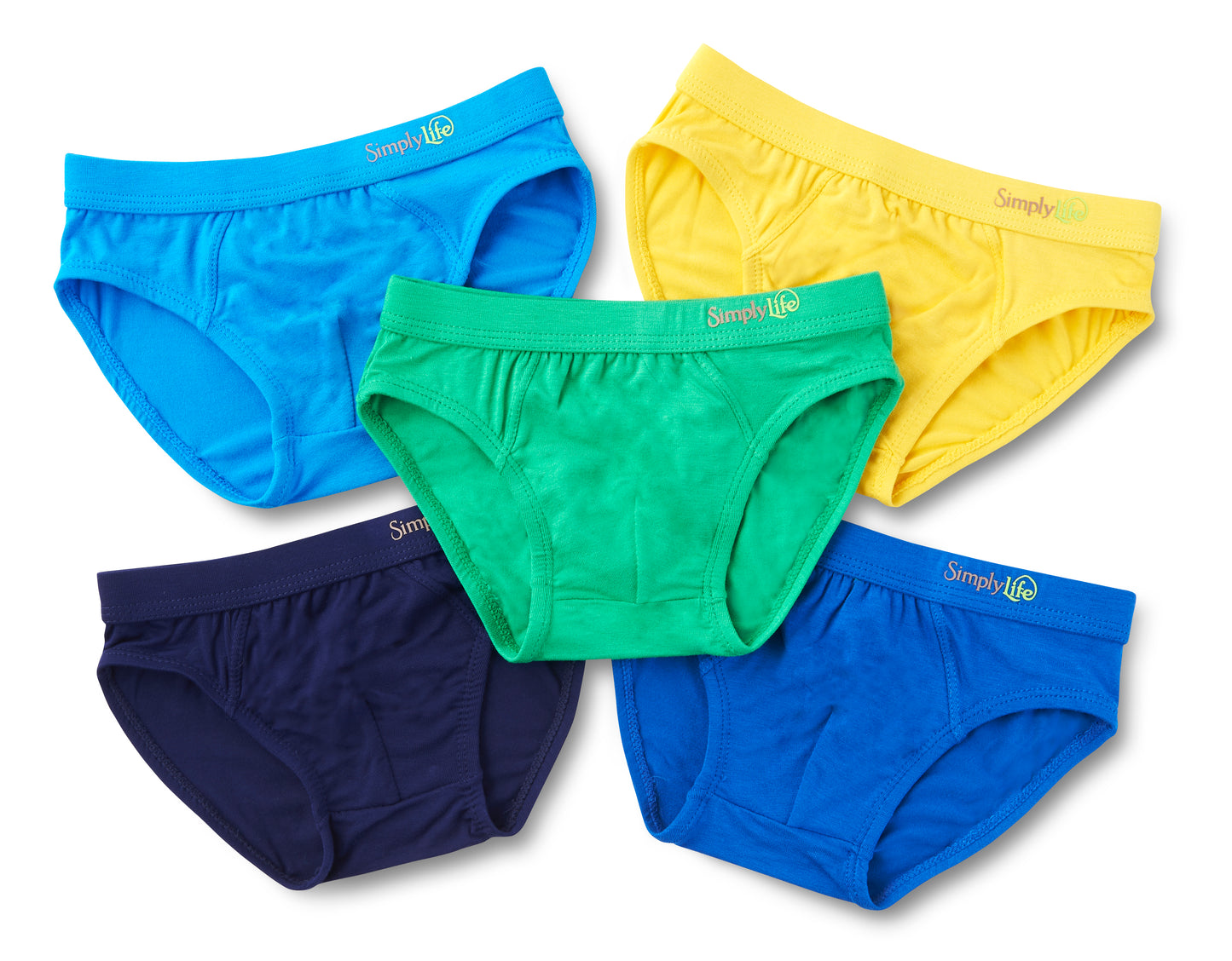Boys Briefs (Embossed Band) (Pack of 5) - C