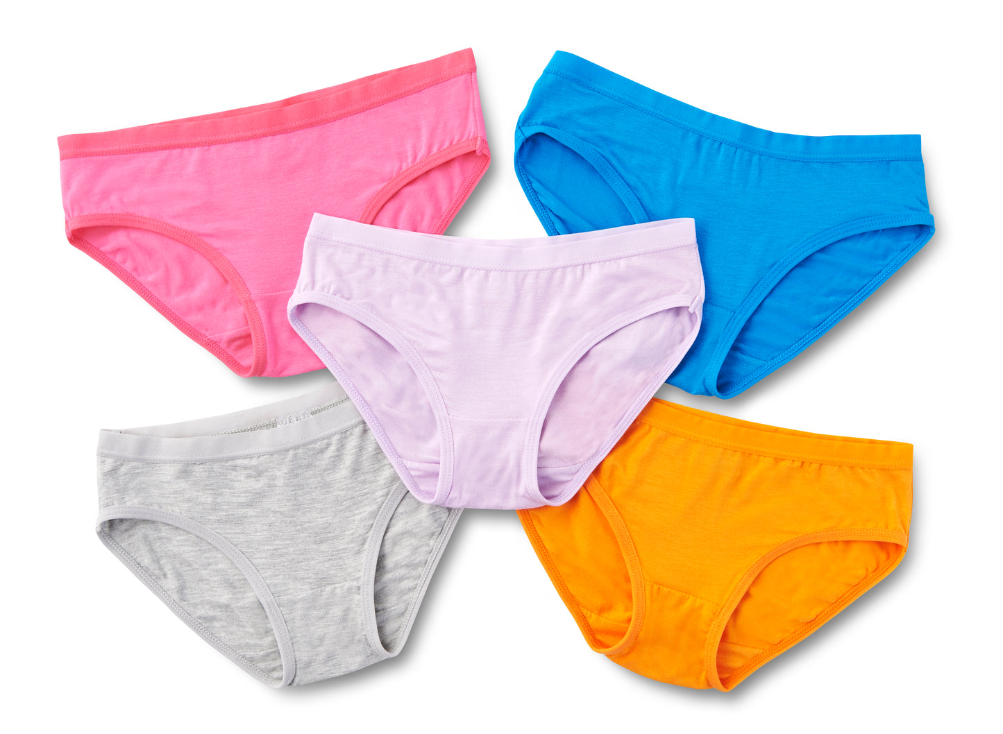 Girls Briefs (Thin Band) (Pack of 5) - C