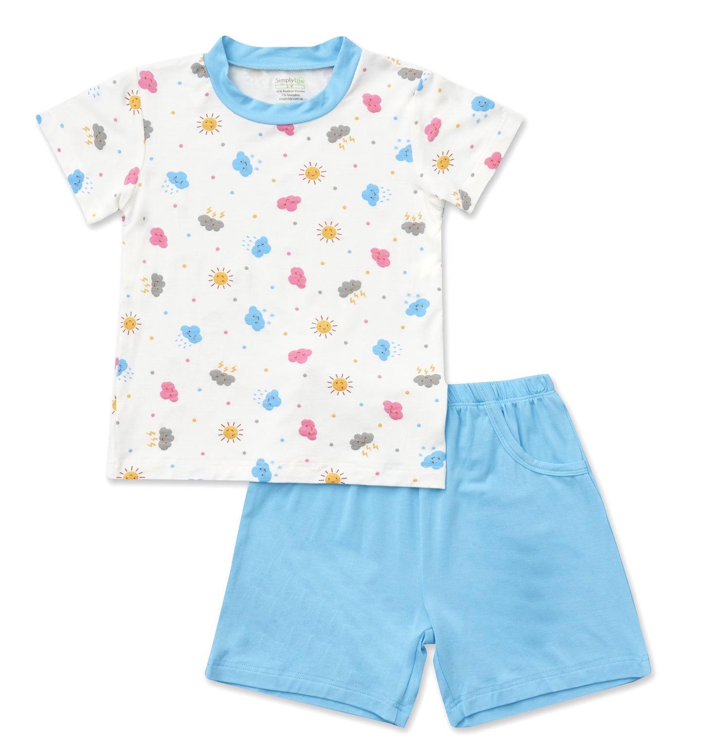 Weather - Kids Shorts & Tee Set (Mock Pockets)