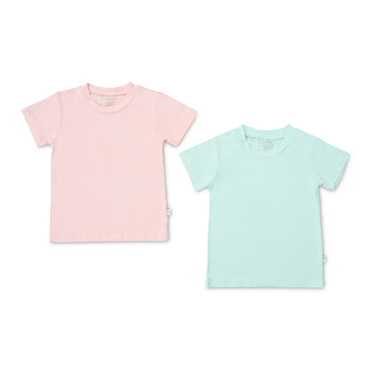 Basic Tee - Pink / Green (pack of 2)