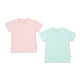 Basic Tee (Pack of 2) — Pink / Green