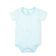 Creeper (Short Sleeve, Front Buttons) — Turquoise Stripes